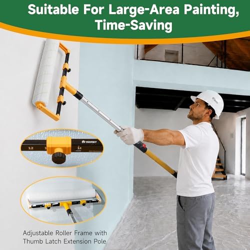 VOOMEY 18 Inch Paint Roller Kit, 23 Pcs Professional Large Painting Kit