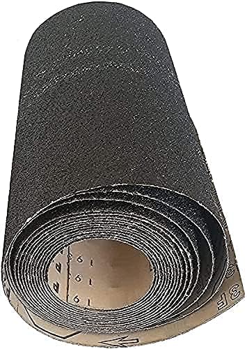 8 Inch x 25 Meters Starcke Sandpaper Rolls - 60 Grit Silicon Carbide Sand Paper Rolls, Heavy Duty Roll Sandpaper Sheets for Wood, Stone, Concrete and Plastics, Auto Sandpapers, Wood Floor Sanders
