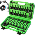 55-Piece Magnetic Nut Driver Set, Metric & SAE 1/4" Hex Shank, Impact Socket Adapters, Snappy Driver Bits, Drill Bit Extension, 14PCS Screwdriver Bit Set