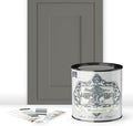 ALL-IN-ONE Paint by Heirloom Traditions, Woodlands (Muted Earthy Mossy Green), Quart - Durable cabinet and furniture paint. Built in primer and top coat, no sanding needed. Includes our 30 featured