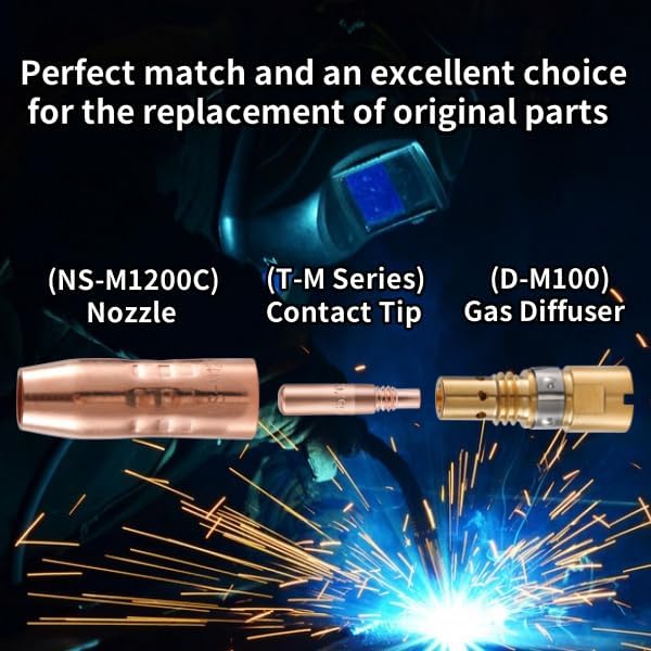MIG Welding Nozzle NS-M1200C for Miller MDX-100 2-PK