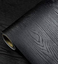 tiltil Black Wood Peel and Stick Wallpaper Wood Contact Paper 24" × 197" | Self-Adhesive Wallpaper Removable Waterproof Wall Paper Vinyl for Countertop Furniture Kitchen Countertop Easy to Clean