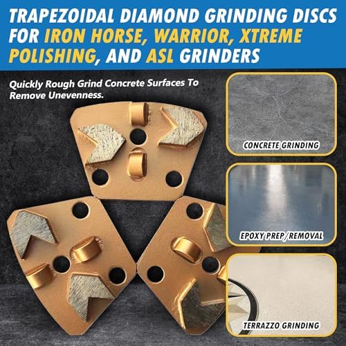 Diamond Grinding Discs for ASL XPS Ironhorse, PCD Counter-Clockwise