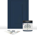 ALL-IN-ONE Paint by Heirloom Traditions, Polo (Dark Navy), 8oz Sample - Durable cabinet and furniture paint. Built in primer and top coat, no sanding needed. Includes our 30 featured color card.