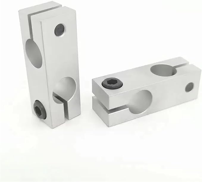 Optical Shaft Cross Clamp Fixed Bracket Parallel and Vertical Connection Locking Aluminum Double Hole Same Diameter Connector (Color : 16mmx16mm)