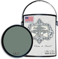 ALL-IN-ONE Paint by Heirloom Traditions, Envy (Slate Green), Gallon - Durable cabinet and furniture paint. Built in primer and top coat, no sanding needed. Includes our 30 featured color card.