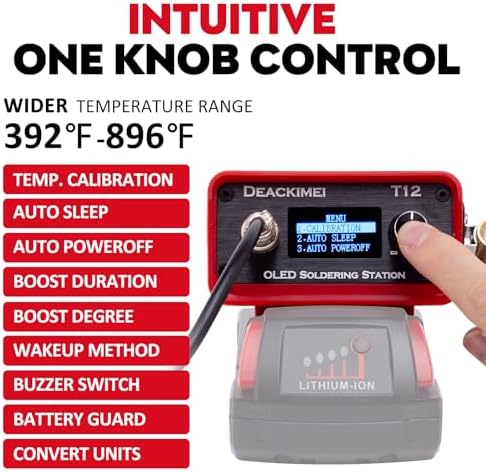 Soldering Station for Milwaukee M18 18V Battery,Cordless Soldering Iron Kit