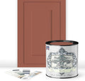 ALL-IN-ONE Paint by Heirloom Traditions, Brick (Burnt Cinnamon), Quart - Durable cabinet and furniture paint. Built in primer and top coat, no sanding needed. Includes our 30 featured color card.