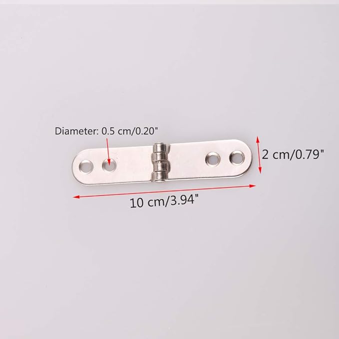 8 Pieces 180 Degree Folding Flush Hatch Hinges, Sewing Machine Tray Table Hinge Table Hinge for Multiple Folding Table Tops Computer Desk Sewing Machine