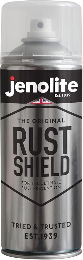 JENOLITE Rust Shield Aerosol - Anti Rust Spray, Protection Against Rust & Corrosion for Automotive and Metal - 3x400ml (3x13.5 fl oz)
