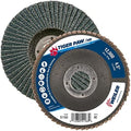 Weiler 51163 Tiger Paw XHD Super High Density Abrasive Flap Disc, Type 27 Flat Style, Phenolic Backing, Zirconia Alumina, 4-1/2" Diameter, 7/8" Arbor, 80 Grit, 12000 RPM (Pack of 10)