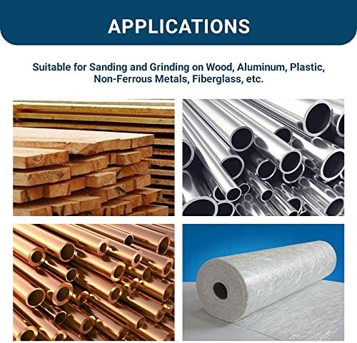 Benchmark Abrasives 6” x 48” Aluminum Oxide Sanding Belts for Grinding Deburring Polishing Rust Removal on Metal, Stainless Steel, and Carbon Steel, Use with Belt Disc Sander (2 Pack) - (180 Grit)