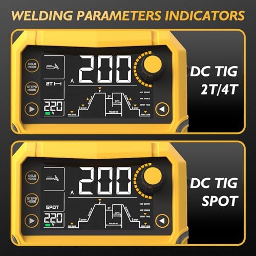 TOOLIOM 200A TIG Welder with Pulse, 110V/220V Dual Voltage