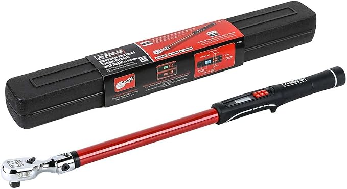 ARES 43008 1/2-Inch Drive Flex Head Digital Torque Wrench | Torque and Angle Readings