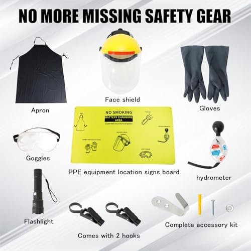 7-in-1 Complete Battery PPE Kit for Forklift Battery Maintenance