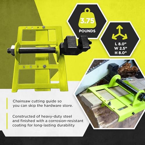 Timber Tuff Portable Steel Lumber Cutting Guide for Chainsaw Plank Milling