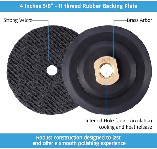 Diamond Polishing Pads 4 inch Wet/Dry Set of 11+1 Backer Pad by POLISHSURF