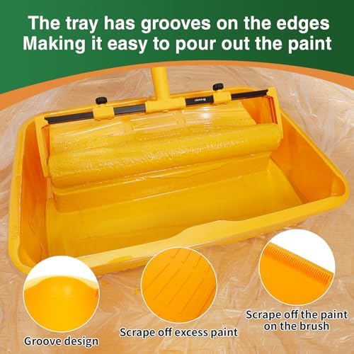 Voomey 18" Paint Roller kit，9 Piece 18 inch Paint Roller