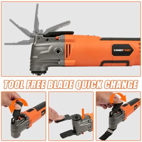 ENERTWIST 4.2 Amp Oscillating Multitool Kit with 33 PCS Saw Accessories