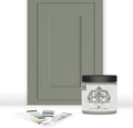 ALL-IN-ONE Paint by Heirloom Traditions, Simply Sage (Gray Green), 8oz Sample - Durable cabinet and furniture paint. Built in primer and top coat, no sanding needed. Includes our 30 featured color
