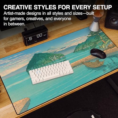 MPCO. Izuno Mitsu Large Gaming Desk Pad, 36" x 17" Duraglyde Desk Mat