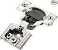10 Pack 5 Pairs 3/8 inch Overlay Soft Close Hinges for Kitchen Cabinet Hinges Satin Nickel Hidden Hinges Stainless Steel Concealed Hinge self Closing