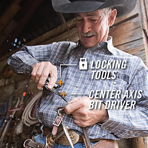 Gerber Gear Center-Drive Multitool Bit Set - 16-Piece Multitool, 12-Piece Standard Bit Set - Includes Knife, Pliers, Wire Cutters, Bottle Opener & More - Silver Tool, Made in USA - Coyote Brown Sheath