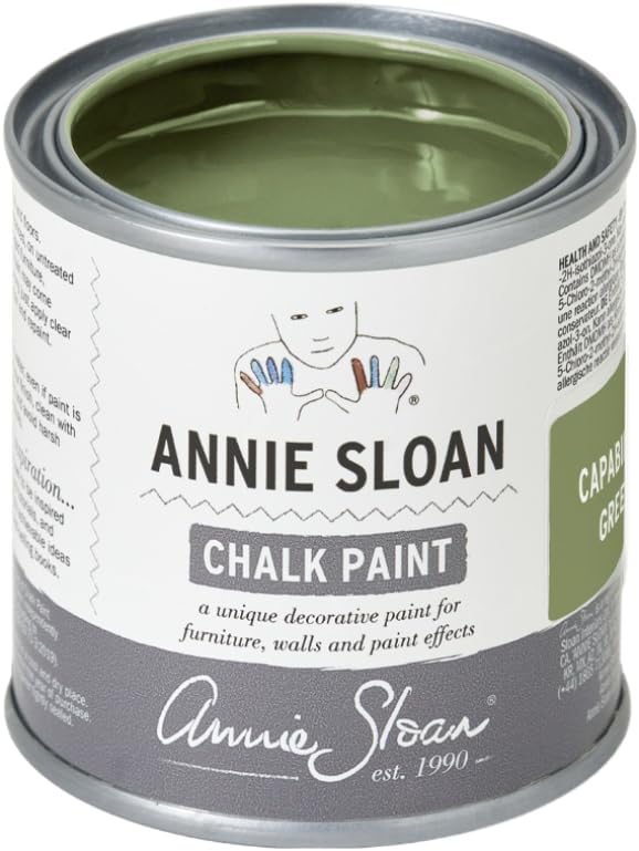 Annie Sloan Chalk Paint® (Capability Green, 120 ml/4.06 Fl Oz) a unique decorative paint for furniture, cabinets and home décor with no sanding or priming