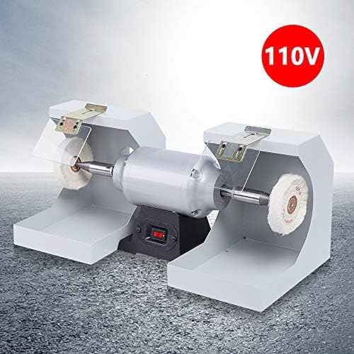 Dental Polishing Polish Lathe Machine, 3000Rpm Dental Lab High Speed Polisher, Polishing Lathe Machine, Bench Buffing Grinder, ewelry Polishing Machine for Casting
