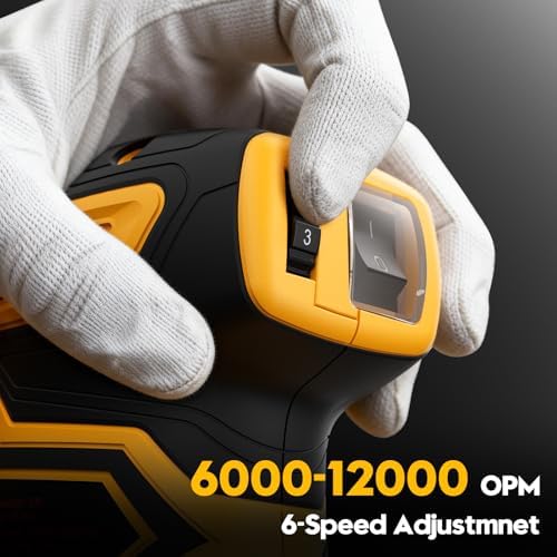Cordless Orbital Sander for Dewalt 20V Battery, Yellow