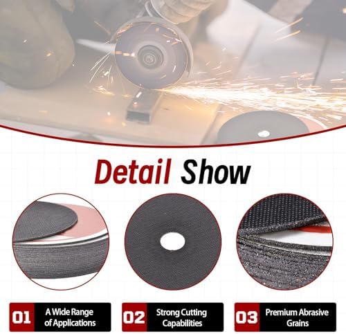 25 Pack 6"x.045"x7/8" Cut-Off Wheel - Metal & Stainless Steel Cutting Discs