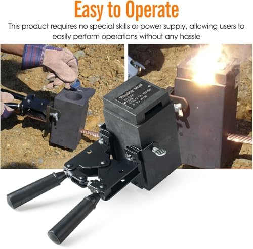 Graphite Exothermic Welding Mold Tool Kit for 2/0 AWG Cable to 3/4" Rod