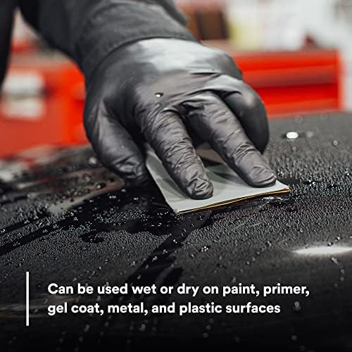 3M Wetordry Abrasive Sheet, 401Q, 02044, 2000+ Grade, 5 1/2 in x 9 in