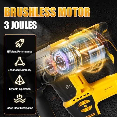 SDS Plus Rotary Hammer for Dewalt 20V Battery (No Battery)