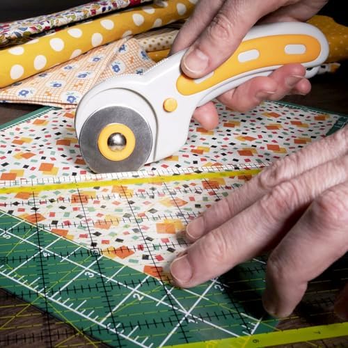 WA Portman Extra Large Cutting Mat for Sewing with Rotary Cutter for Fabric Set – (24x36) Self-Healing Cutting Mat with 45mm Fabric Cutter Wheel & 5 Rotary Blades – Sewing Accessories & Tools