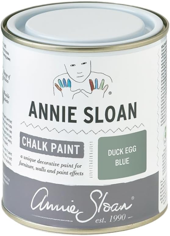 Annie Sloan Chalk Paint® (Duck Egg Blue, 500 ml/16.9 Fl Oz) a unique decorative paint for furniture, cabinets and home décor with no sanding or priming
