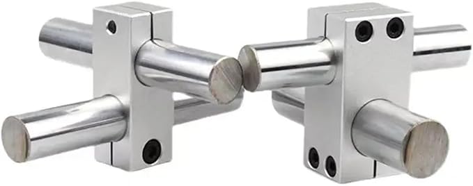 Optical Shaft Cross Clamp Fixed Bracket Parallel and Vertical Connection Locking Aluminum Double Hole Same Diameter Connector (Color : 12mmx12mm)