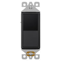 AIDA 1 Pack 3 Way Rocker Decora Light Switch, 15 Amp Self-grounding Electrical Light Switches, Residential Grade, UL Listed, Glossy Black