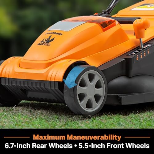 LawnMaster CLMF4815E 48V MAX 15-inch Brushless Cordless Lawn Mower