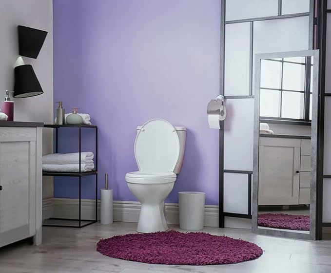 Safiyya 197"x17.7" Purple Peel and Stick Wallpaper Solid Color Wall Paper Contact Paper Self-Adhesive Removable Wallpaper for Wall Cabinet Covering Vinyl Rolls