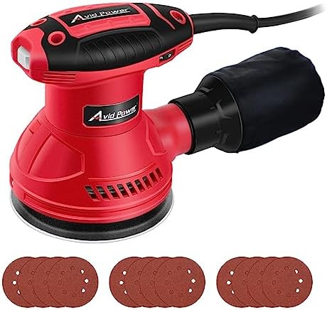 AVID POWER 5” Random Orbital Sander Electric Sander Tool 6 Variable Speeds