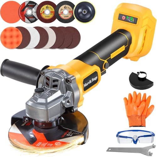 4.5" Brushless Cordless Angle Grinder Kit Compatible with Dewalt 20V Battery