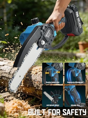Mini Chainsaw 6-Inch Portable Electric Cordless