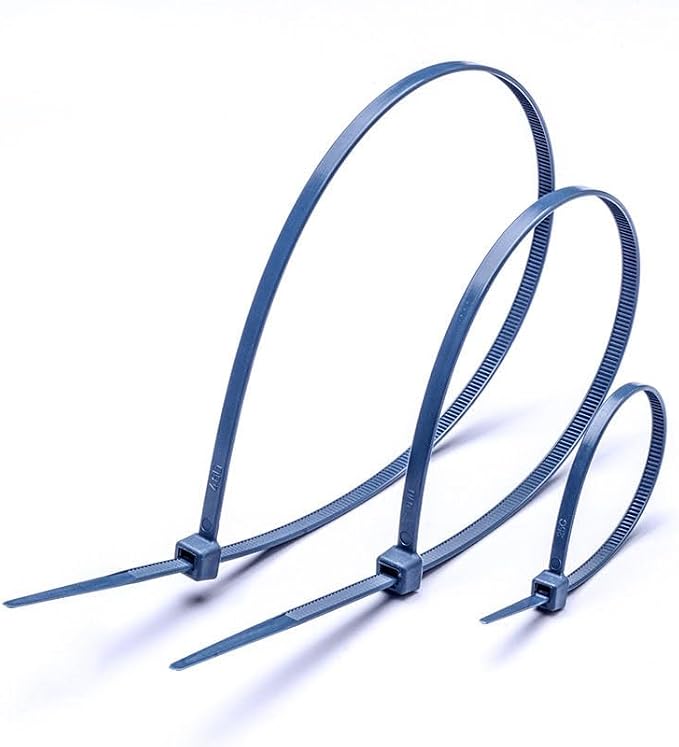 8" Metal Detectable Zip Ties,High Visibility Blue,Self Locking Nylon Ties,Perfect for Food Processing Pharmaceutical Factory Safety Use(pack of 10000 pcs).
