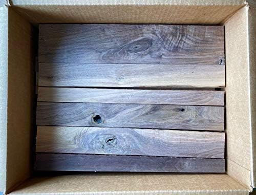 16" Long Scrap Box of 3/4" Thick Boards, All Black Walnut