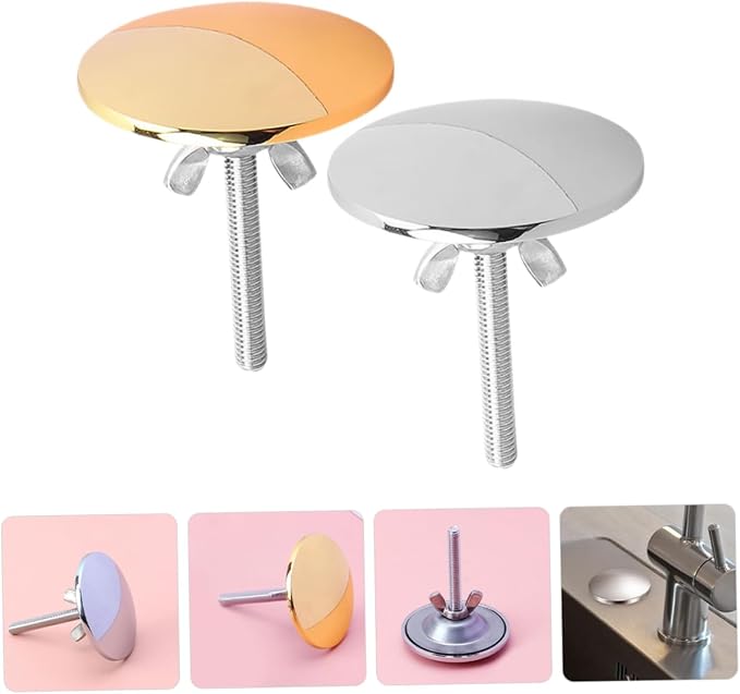 OSALADI 2pcs Kitchen Sink Hole Cover Stylish Tap Hole Stoppers for Modern Kitchens Colors Versatile Faucet