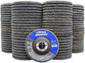 100 Pack Flap Discs, 40 Grit 4.5" x 7/8" Sanding Wheels for Angle Grinder