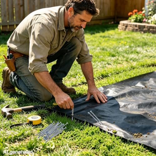 4 Inch 105 Pcs Artificial Turf Stakes Galvanized Landscape Stakes