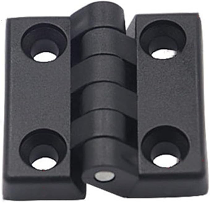 Hinge1.97 /50mmx50mm Black Plastic Cabinet Door Reinforced Ball Bearing Hinge -10pcs