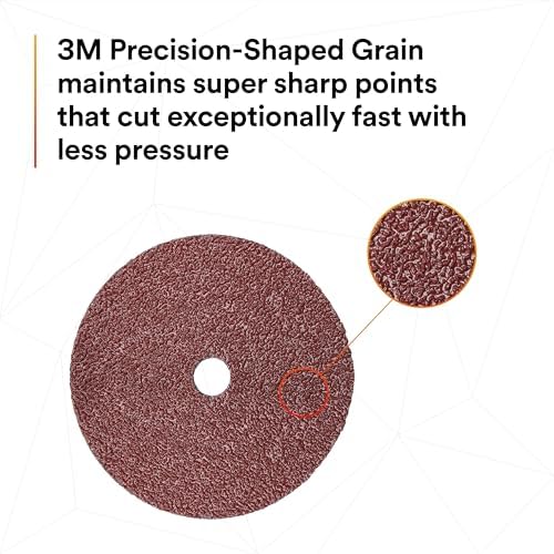 3M Cubitron II Fiber Disc, 982C, 80+, 4-1/2 in x 7/8 in, Die 450E